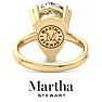 Martha Stewart 5 Carat Pear Shape Lab Grown Diamond Solitaire Engagement Ring In 14K Yellow Gold Image-2