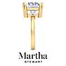 Martha Stewart 5 Carat Princess Cut Lab Grown Diamond Solitaire Engagement Ring In 14K Yellow Gold Image-9