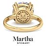Martha Stewart 5 Carat Round Shape Lab Grown Diamond Solitaire Engagement Ring In 14K Yellow Gold Image-2