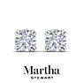 Martha Stewart 2 Carat Lab Grown Diamond Stud Earrings In 14 Karat White Gold Image-7