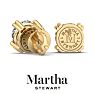 Martha Stewart 2 Carat Lab Grown Diamond Stud Earrings In 14 Karat Yellow Gold Image-2