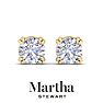 Martha Stewart 2 Carat Lab Grown Diamond Stud Earrings In 14 Karat Yellow Gold Image-7