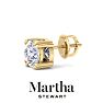 Martha Stewart 2 Carat Lab Grown Diamond Stud Earrings In 14 Karat Yellow Gold Image-8