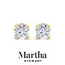 Martha Stewart 3 Carat Lab Grown Diamond Stud Earrings In 14 Karat Yellow Gold Image-7