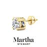 Martha Stewart 3 Carat Lab Grown Diamond Stud Earrings In 14 Karat Yellow Gold Image-8