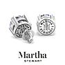 Martha Stewart 4 Carat Lab Grown Diamond Stud Earrings In 14 Karat White Gold Image-2