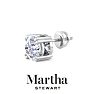Martha Stewart 4 Carat Lab Grown Diamond Stud Earrings In 14 Karat White Gold Image-8