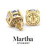 Martha Stewart 5 Carat Lab Grown Diamond Stud Earrings In 14 Karat Yellow Gold Image-2