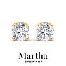 Martha Stewart 5 Carat Lab Grown Diamond Stud Earrings In 14 Karat Yellow Gold Image-7