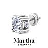Martha Stewart 8 Carat Lab Grown Diamond Stud Earrings In 14 Karat White Gold Image-8