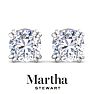 Martha Stewart 10 Carat Lab Grown Diamond Stud Earrings In 14 Karat White Gold Image-7