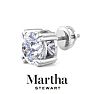 Martha Stewart 10 Carat Lab Grown Diamond Stud Earrings In 14 Karat White Gold Image-8