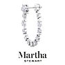 Martha Stewart 3 Carat Lab Grown Diamond Hoop Earrings In 14 Karat White Gold Image-6