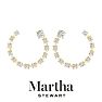 Martha Stewart 3 Carat Lab Grown Diamond Hoop Earrings In 14 Karat Yellow Gold Image-7
