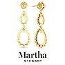 Martha Stewart 4 Carat Lab Grown Diamond Drop Earrings In 14 Karat Yellow Gold Image-2