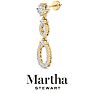 Martha Stewart 4 Carat Lab Grown Diamond Drop Earrings In 14 Karat Yellow Gold Image-5