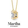 Martha Stewart 3 Carat Round Shape Lab Grown Diamond Solitaire Necklace In 14K White Gold Image-9