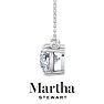 Martha Stewart 3 Carat Heart Shape Lab Grown Diamond Solitaire Necklace In 14K White Gold Image-10
