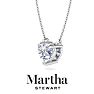 Martha Stewart 2 Carat Heart Shape Lab Grown Diamond Solitaire Necklace In 14K White Gold Image-8