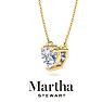 Martha Stewart 2 Carat Heart Shape Lab Grown Diamond Solitaire Necklace In 14K White Gold Image-8
