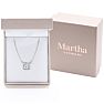 Martha Stewart 1 Carat Round Shape Lab Grown Diamond Solitaire Necklace In 14K White Gold Image-6