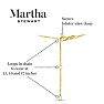 Martha Stewart 4 Carat Lab Grown Diamond Circle Necklace In 14K White Gold Image-3