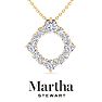 Martha Stewart 4 Carat Lab Grown Diamond Circle Necklace In 14K Yellow Gold Image-1