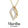 Martha Stewart 4 Carat Lab Grown Diamond Circle Necklace In 14K Yellow Gold Image-5