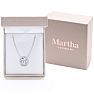 Martha Stewart 2 1/4 Carat Lab Grown Diamond Halo Necklace In 14K White Gold Image-4