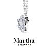 Martha Stewart 2 1/4 Carat Lab Grown Diamond Halo Necklace In 14K White Gold Image-8