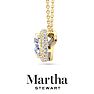 Martha Stewart 2 1/4 Carat Lab Grown Diamond Halo Necklace In 14K Yellow Gold Image-7