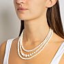 Martha Stewart Traditional Three Strand Pearl Necklace In Gold Image-7