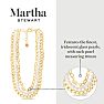 Martha Stewart Three Strand Pearl and Chain Necklace In Gold Image-2