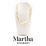 Martha Stewart Three Twisted Strand Pearl and Chain Necklace In Gold, Long Image-1