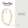 Martha Stewart Three Twisted Strand Pearl and Chain Necklace In Gold, Long Image-3