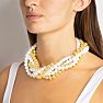 Martha Stewart Five Strand Pearl and Gold Ball Twisted Necklace In Gold Image-7