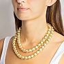 Martha Stewart Elegant Two Strand Gold and Pearl Necklace, 18 Inches Image-7