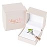 Martha Stewart 10 1/4 Carat Emerald Cut Peridot and Lab Grown Diamond Ring In Sterling Silver Image-7