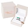 Martha Stewart 10 1/4 Carat Oval Shape Emerald and Lab Grown Diamond Ring In Sterling Silver Image-7