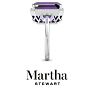 Martha Stewart 7 1/3 Carat Emerald Cut Amethyst and Lab Grown Diamond Halo Ring In Sterling Silver Image-11