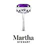 Martha Stewart 6 3/4 Carat Oval Shape Amethyst and Lab Grown Diamond Halo Ring In Sterling Silver Image-11