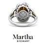 Martha Stewart 6 3/4 Carat Oval Shape Citrine and Lab Grown Diamond Halo Ring In Sterling Silver Image-10