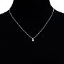 1/4 Carat Lab Grown Diamond Necklace in white gold with Free 18 Inch Chain Image-5