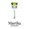 Martha Stewart 4 1/2 Carat Peridot and Pink Sapphire Two Stone Ring In Sterling Silver Image-9