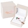 Martha Stewart 3 3/4 Carat Emerald and Ruby Two Stone Ring In Sterling Silver Image-5