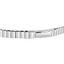Estate Jewelry 2 Carat Diamond Double Row Flexible Bangle Bracelet In 14K White Gold Image-3