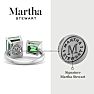 Martha Stewart 4 1/2 Carat Emerald Two Stone Ring In Sterling Silver Image-2