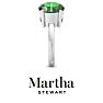 Martha Stewart 3 3/4 Carat Emerald and Sapphire Two Stone Ring In Sterling Silver Image-10