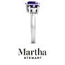 Martha Stewart 2 3/4 Carat Amethyst Two Stone Ring In Sterling Silver Image-10