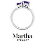 Martha Stewart 2 3/4 Carat Amethyst Two Stone Ring In Sterling Silver Image-8